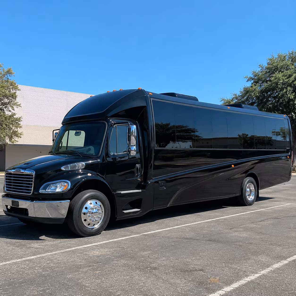 Fort Worth Airport Shuttle & Transportation party bus exterior