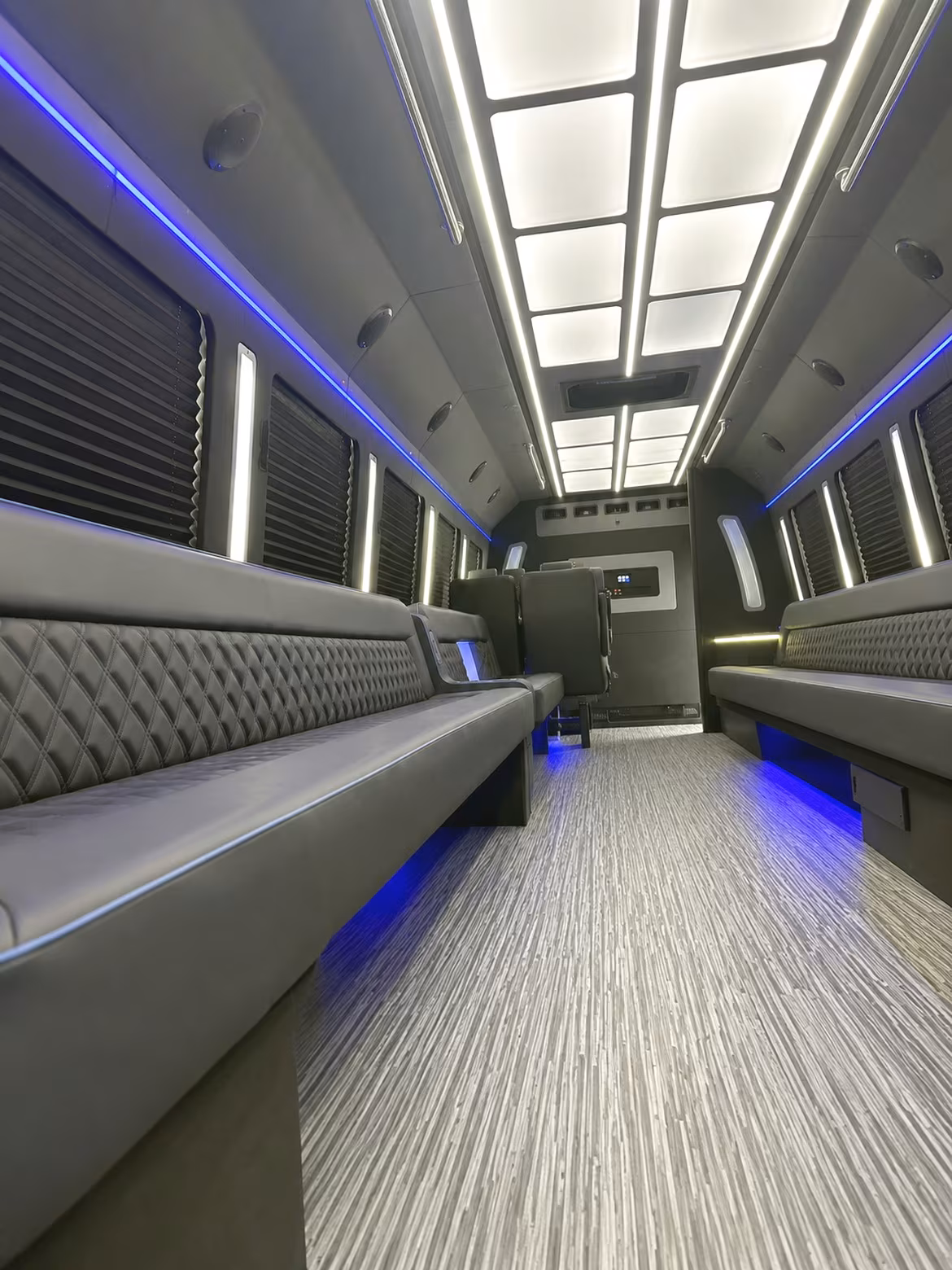 Fort Worth Bachelor & Bachelorette Transportation party bus interior