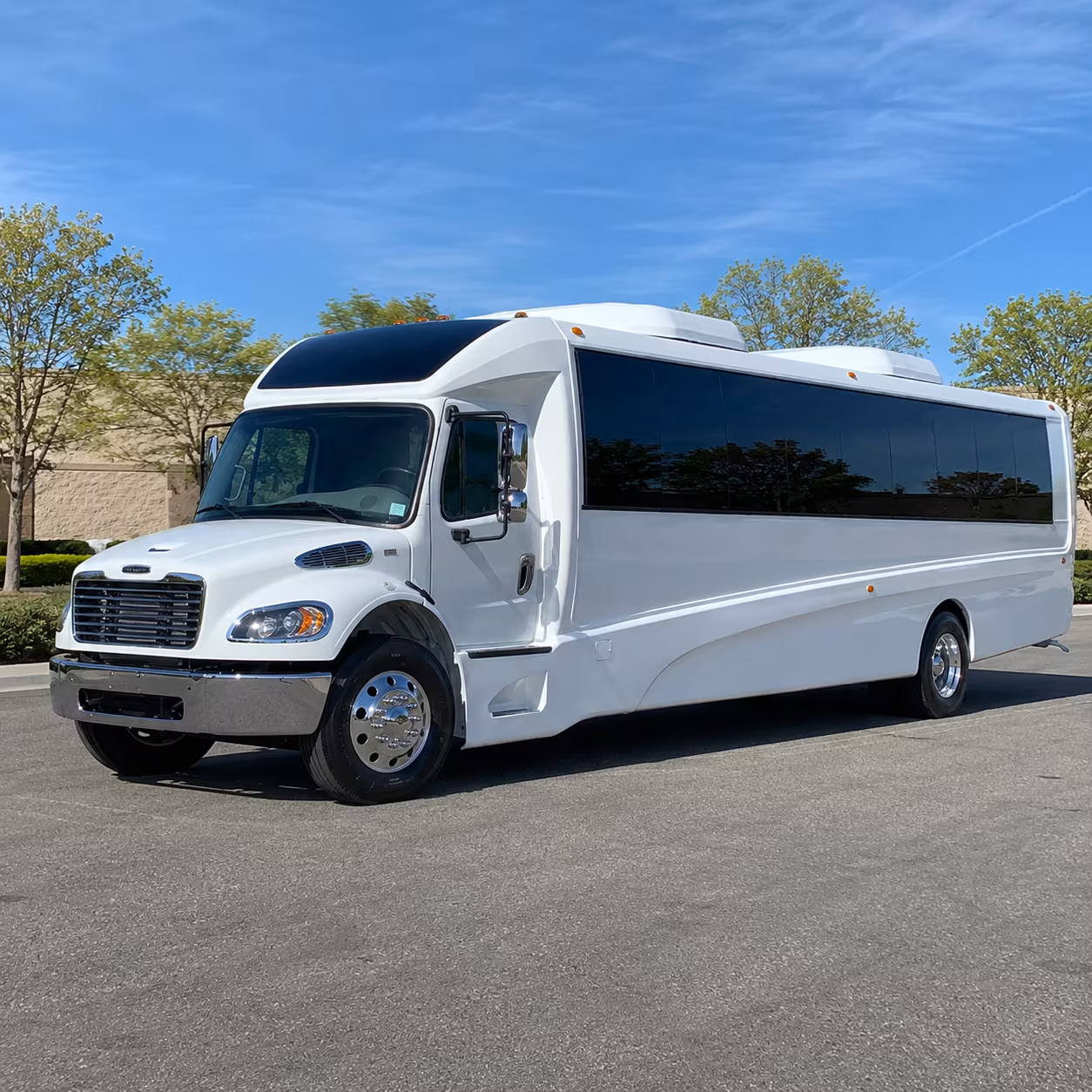 Fort Worth School Event Transportation party bus exterior