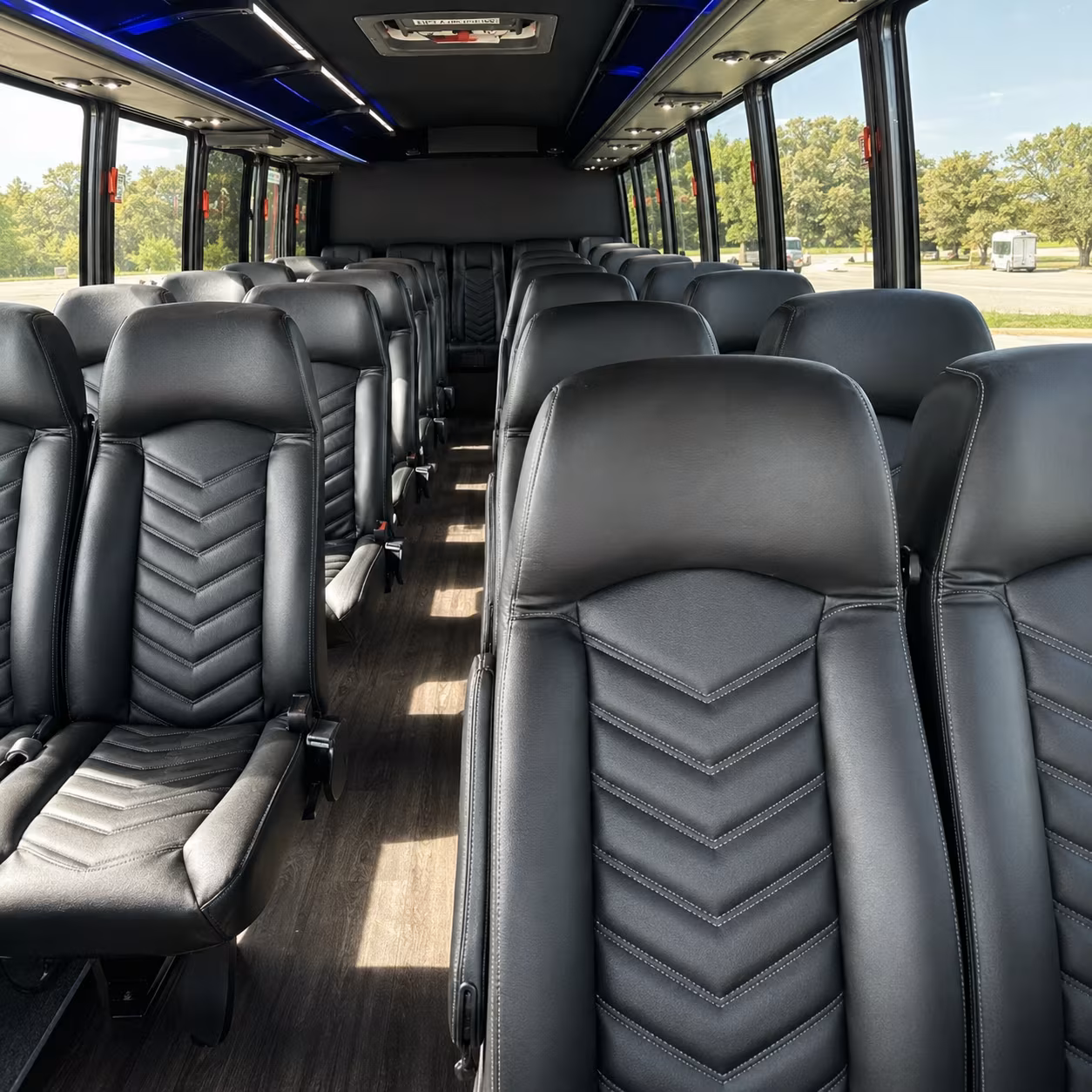 Fort Worth School Event Transportation party bus exterior