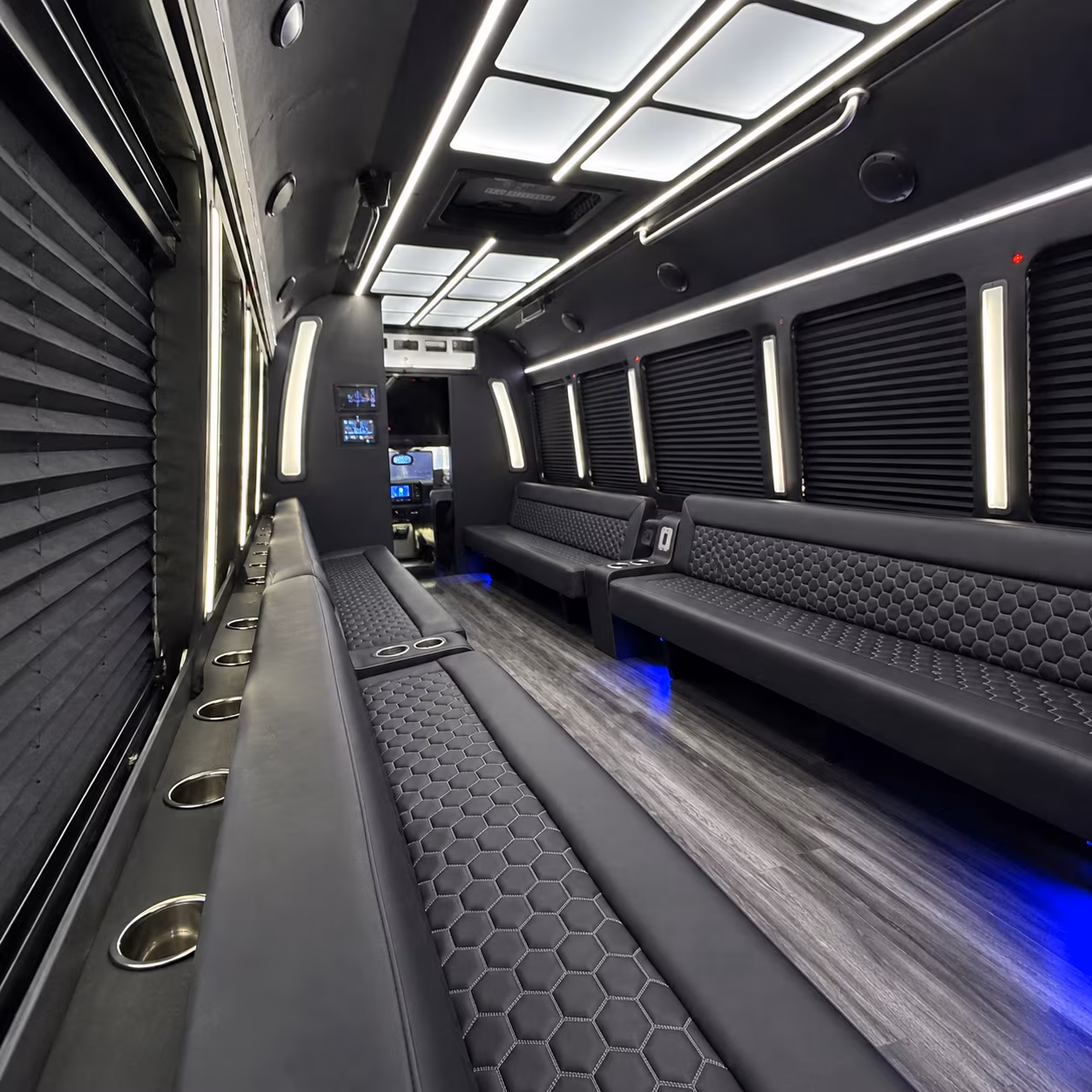 Fort Worth Sporting Event Transportation party bus exterior
