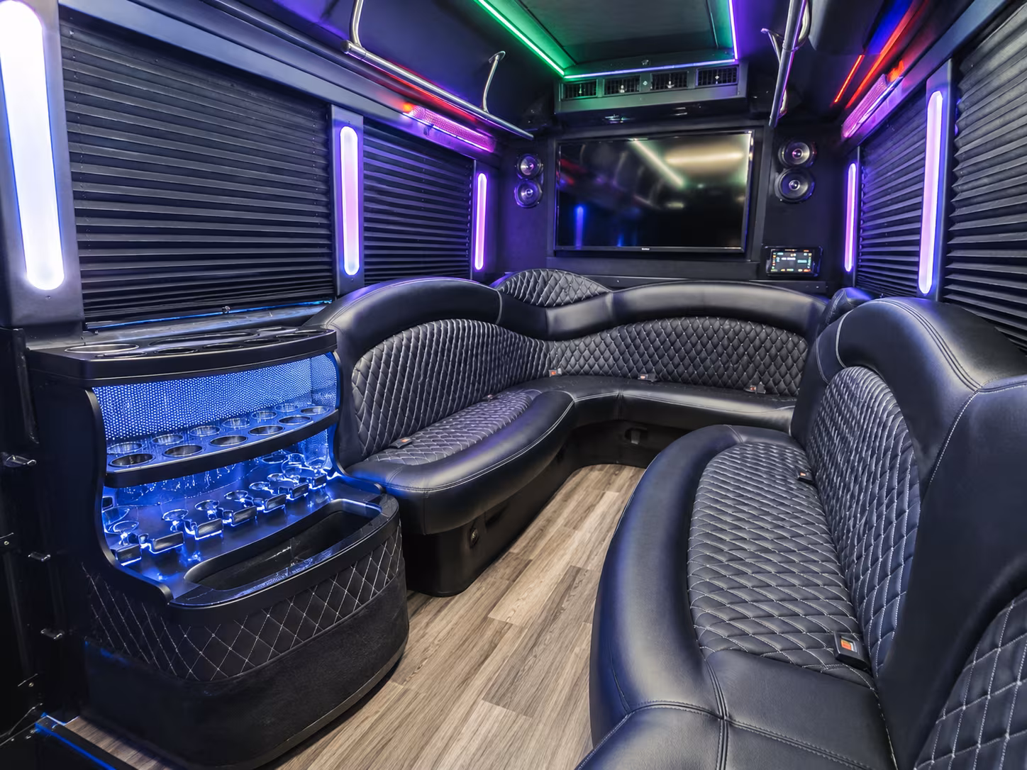 Fort Worth Wedding Transportation party bus exterior