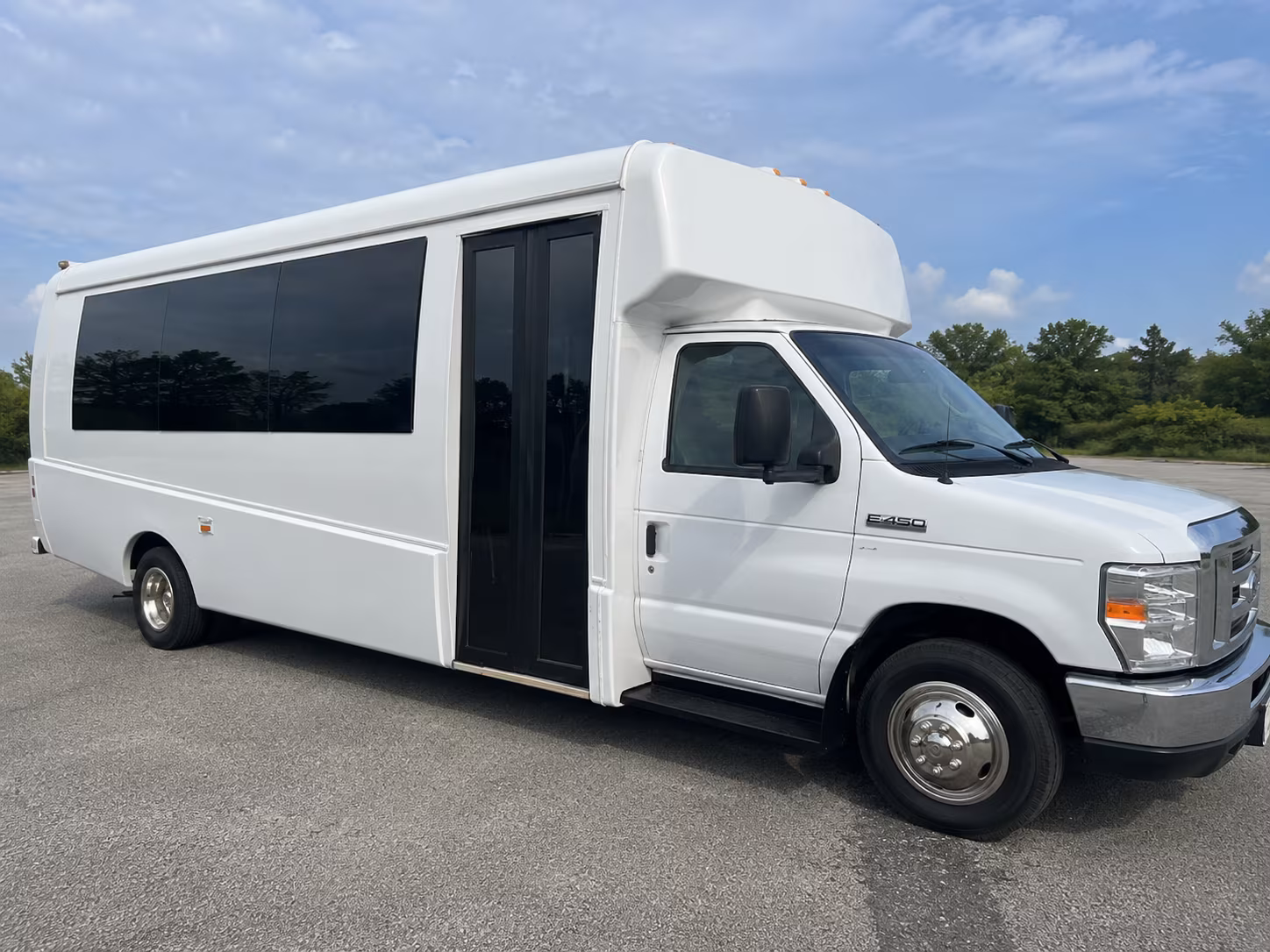 Fort Worth Wedding Transportation party bus exterior