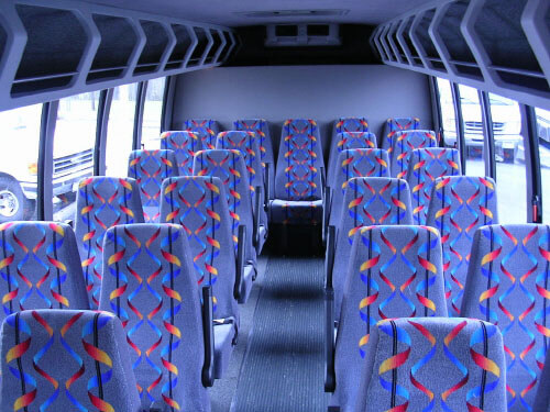 Dallas 24 Passenger Mini Bus Interior