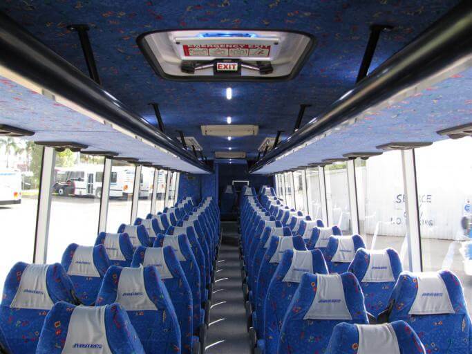 Grand Prairie 56 Passenger Charter Bus Interior