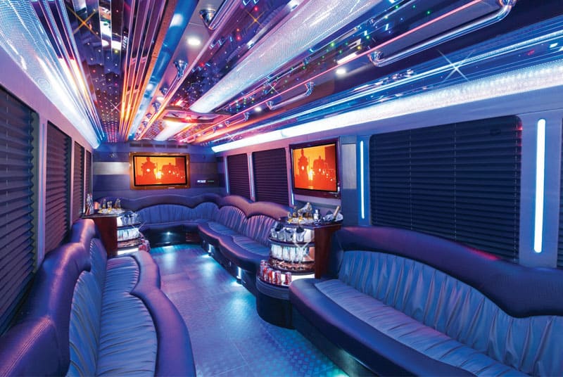 Frisco 20 Passenger Party Bus Interior
