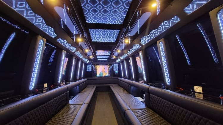 Frisco 40 Passenger Limo Bus Interior