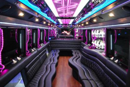 Frisco 50 Passenger Party Bus Interior